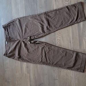 J. Jill Milk Chocolate Side Zip Capris